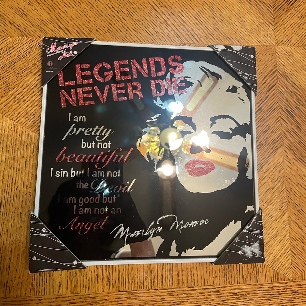 NEW Marilyn Monroe Art Legends Never Die Mirror Picture